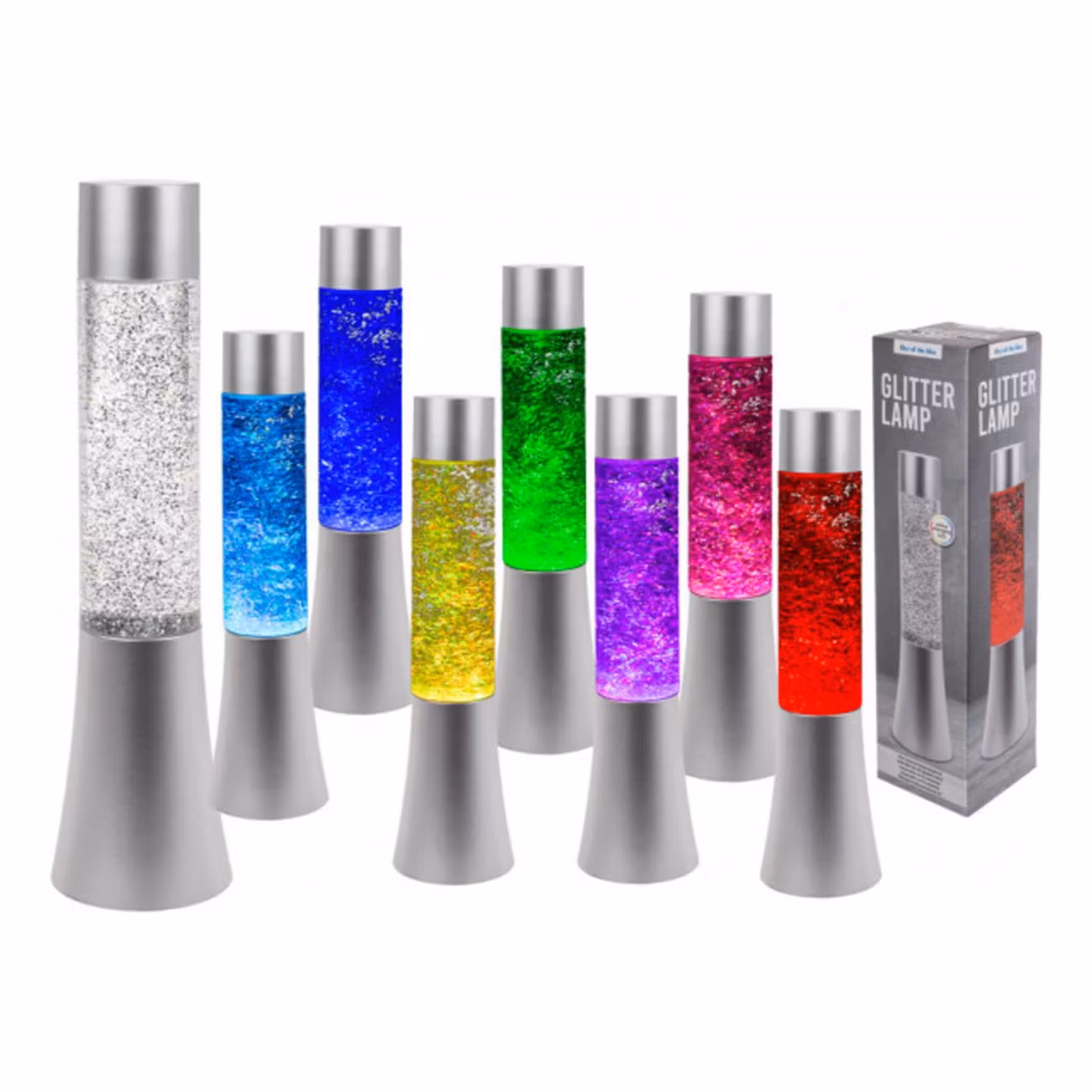 Färgskiftande Glitterlampa