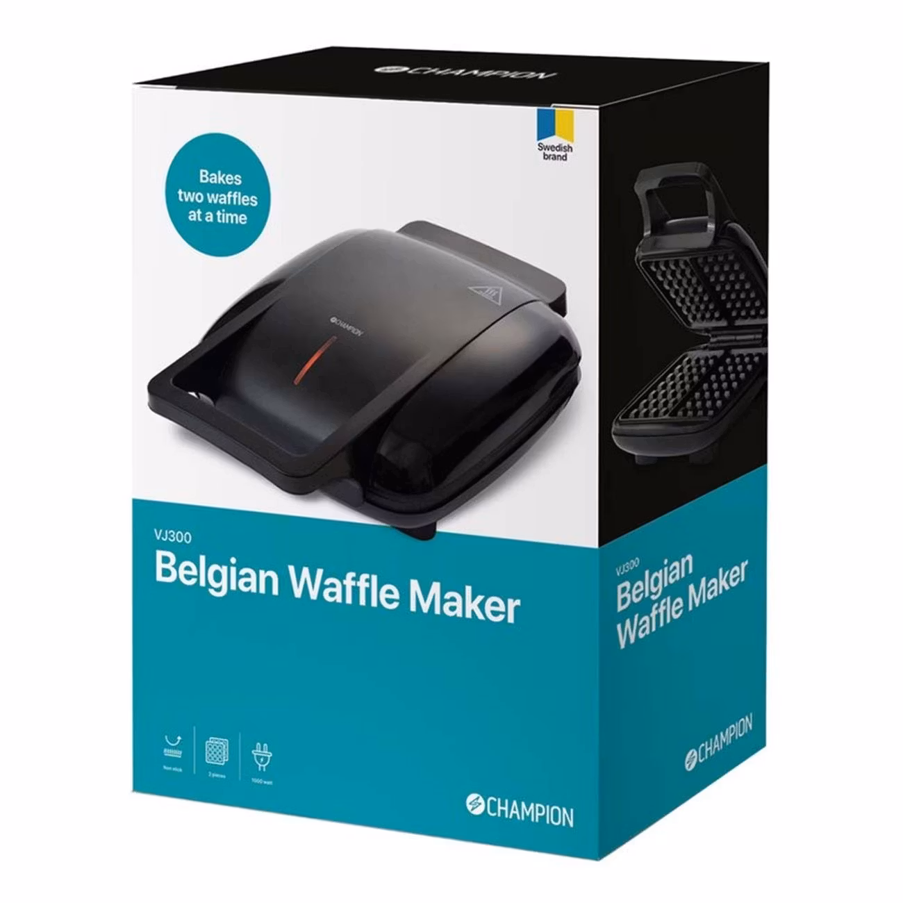 Champion Belgiskt Våffeljärn Dubbelt