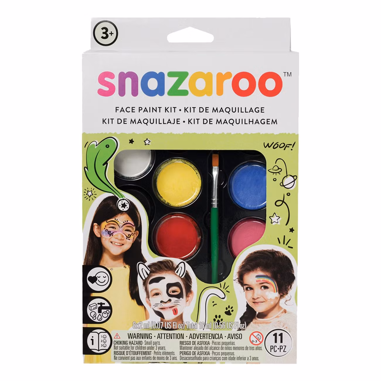 Ansiktsfärgkit Snazaroo Barn