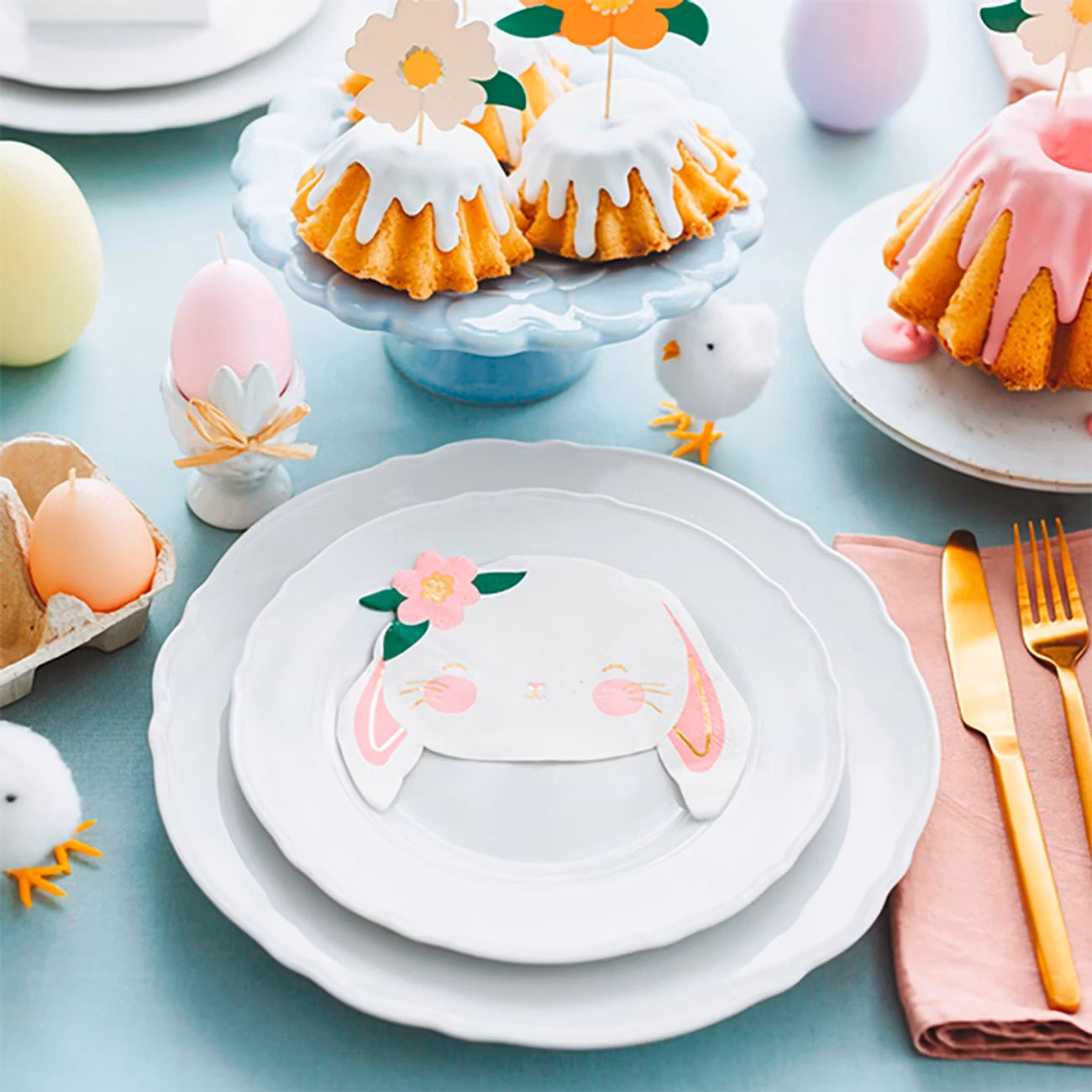 Servetter Söta Kaniner