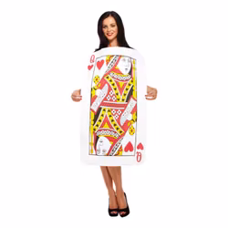 Hjärter Dam Spelkort Maskeraddräkt