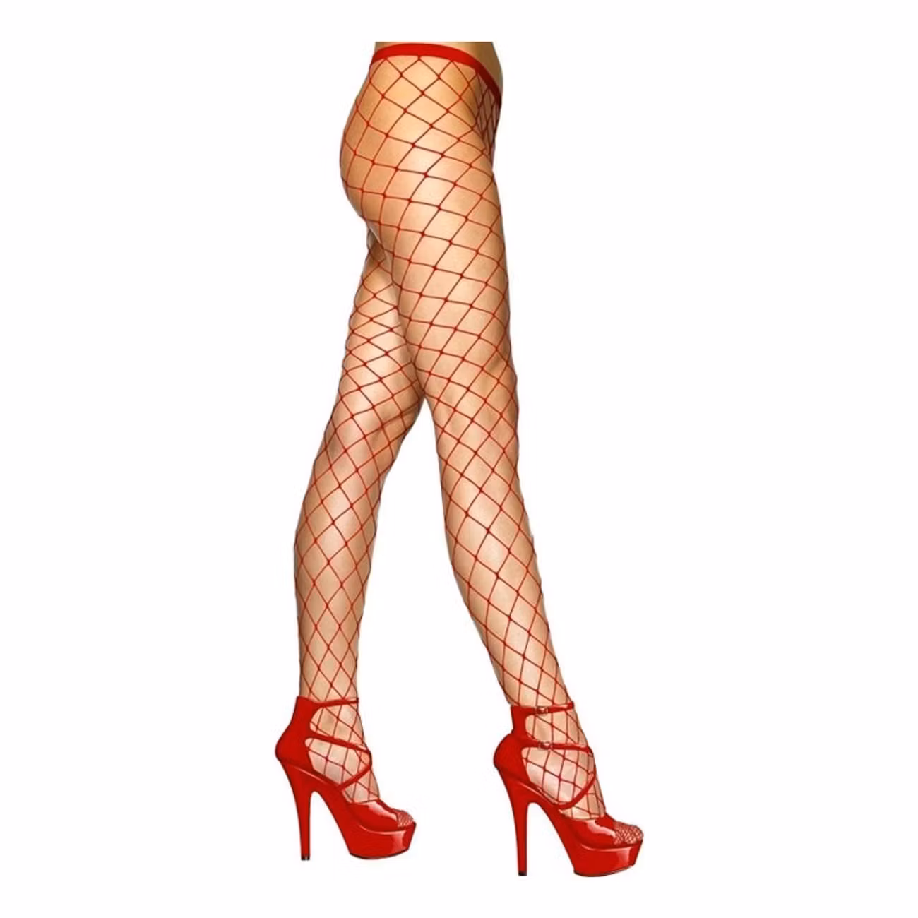 Nätstrumpbyxor Röda