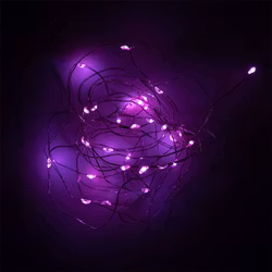 Batteridriven Ljusslinga Lila