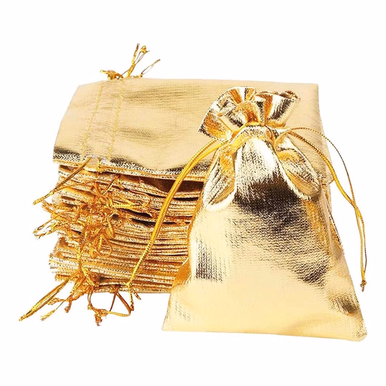 Minipåsar med Snöre Guld
