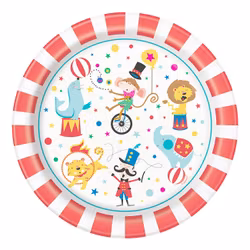 Papperstallrikar Cirkus