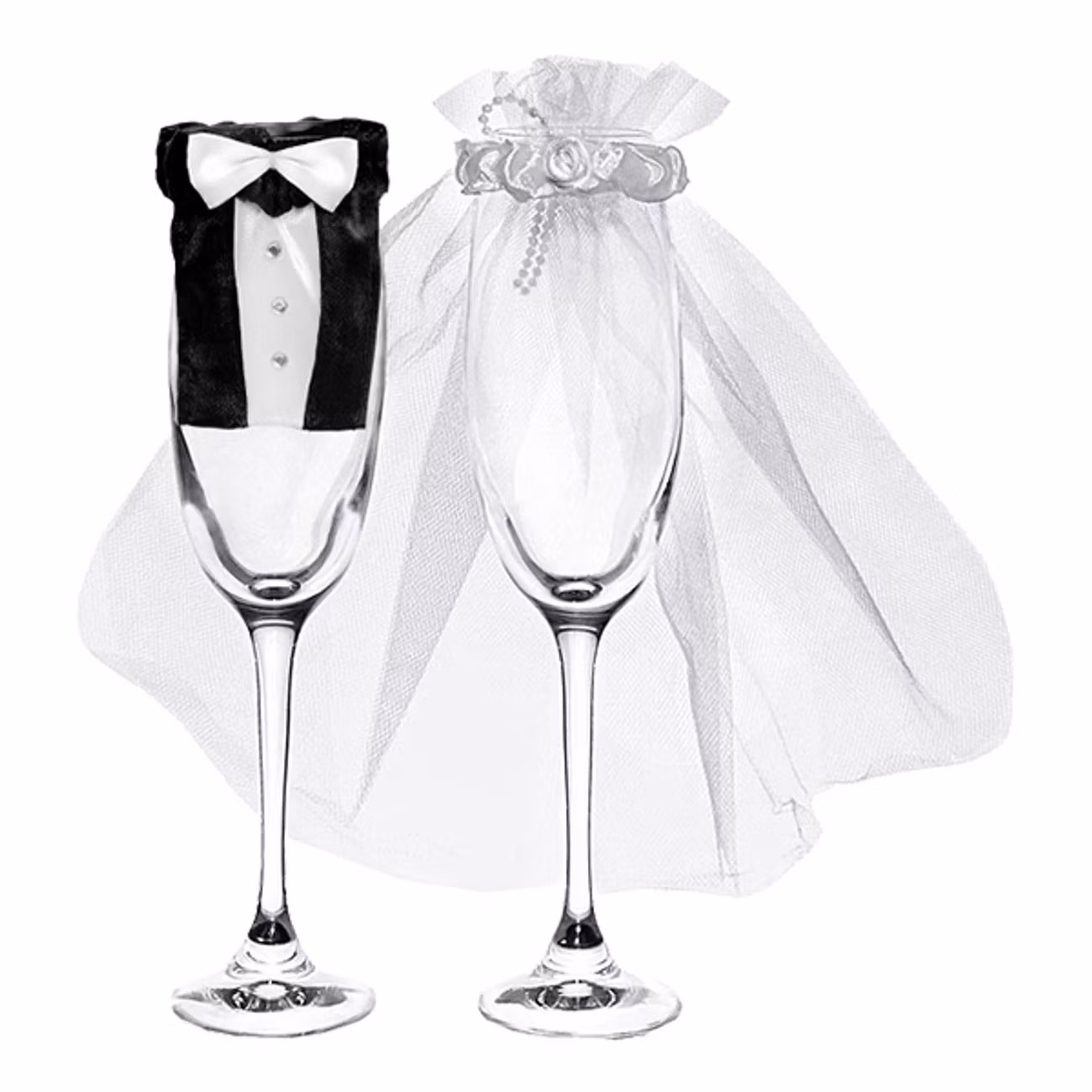 Glasdekoration Brudpar