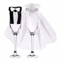 Glasdekoration Brudpar