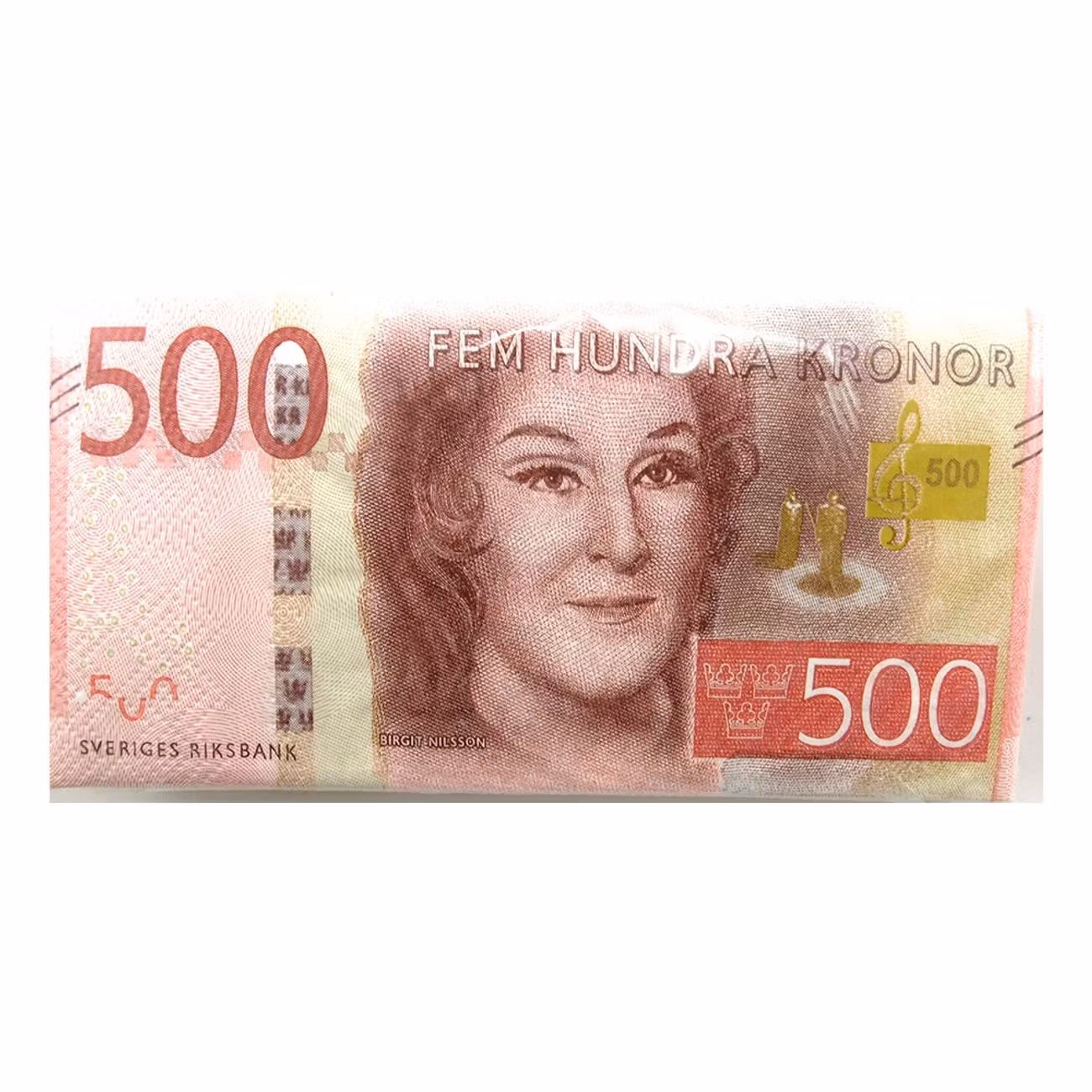 Servetter 500-kronorssedlar