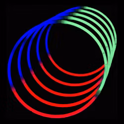 Självlysande Halsband (Tri-color)