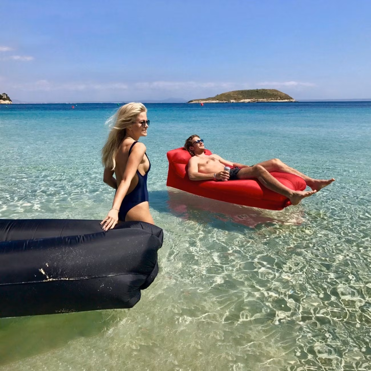 Softybag Uppblåsbar Loungesoffa