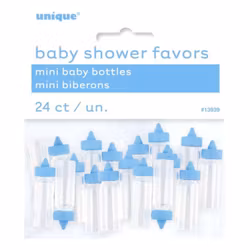 Bordsdekoration Nappflaskor Blå