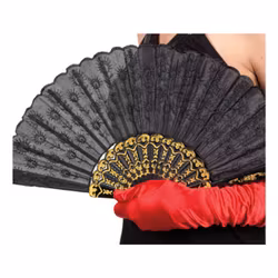 Solfjäder Svart/Guld