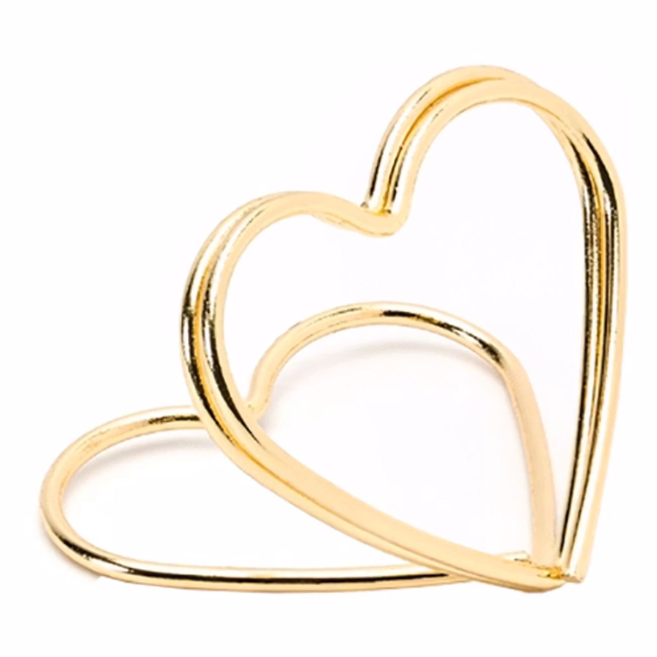 Placeringskortshållare Hjärtan Guld