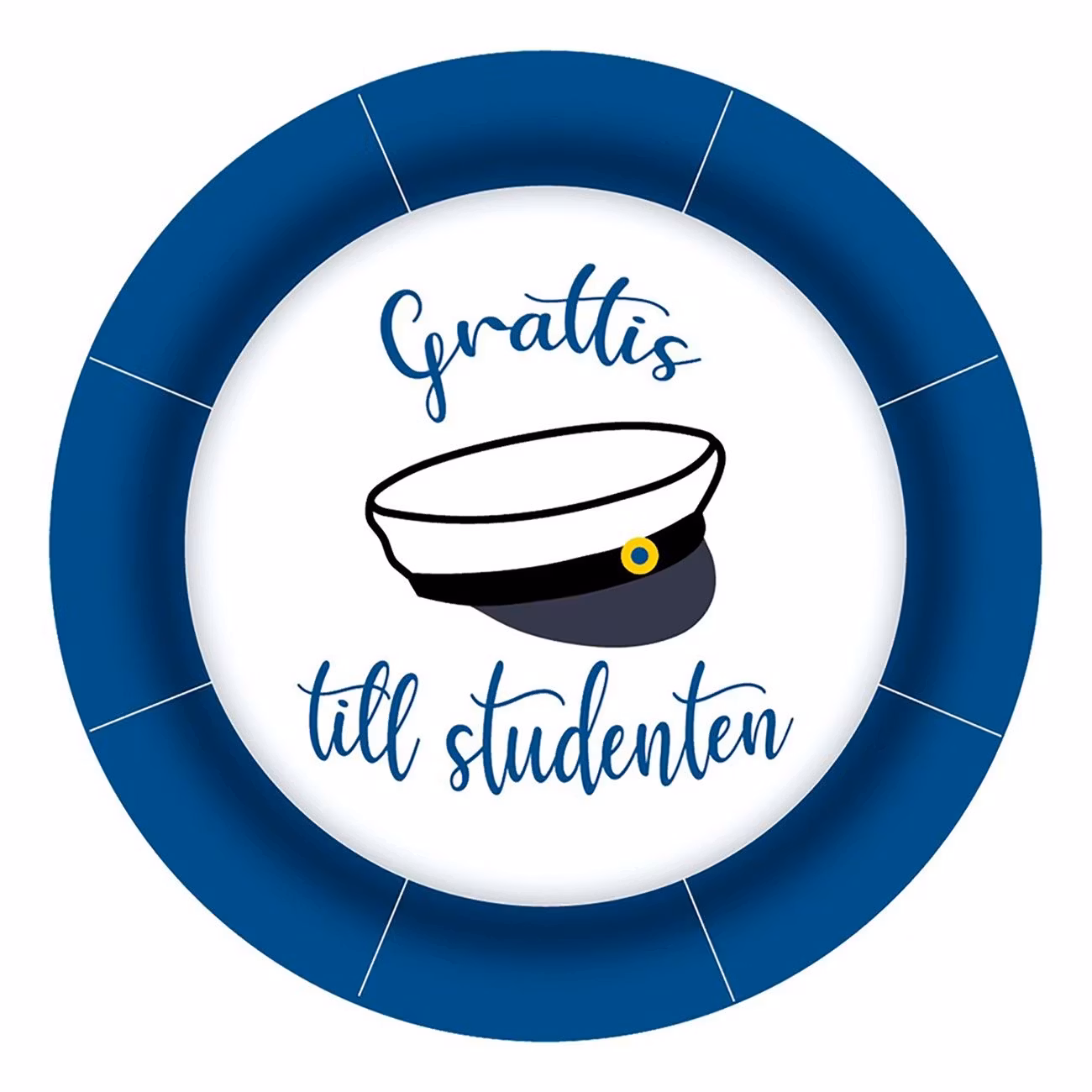 Pappersassietter Grattis till Studenten