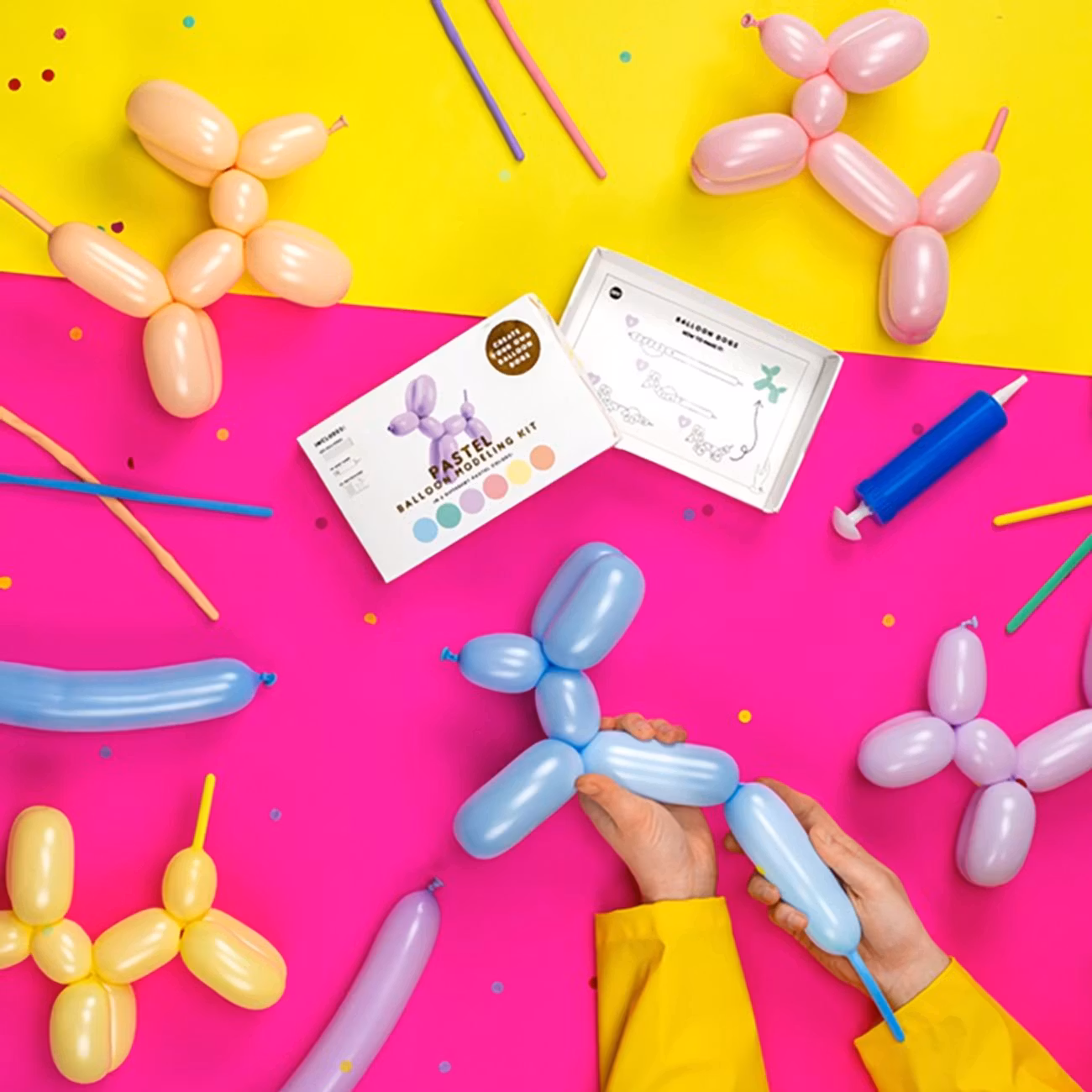 Figurballonger Pastell Mix Kit