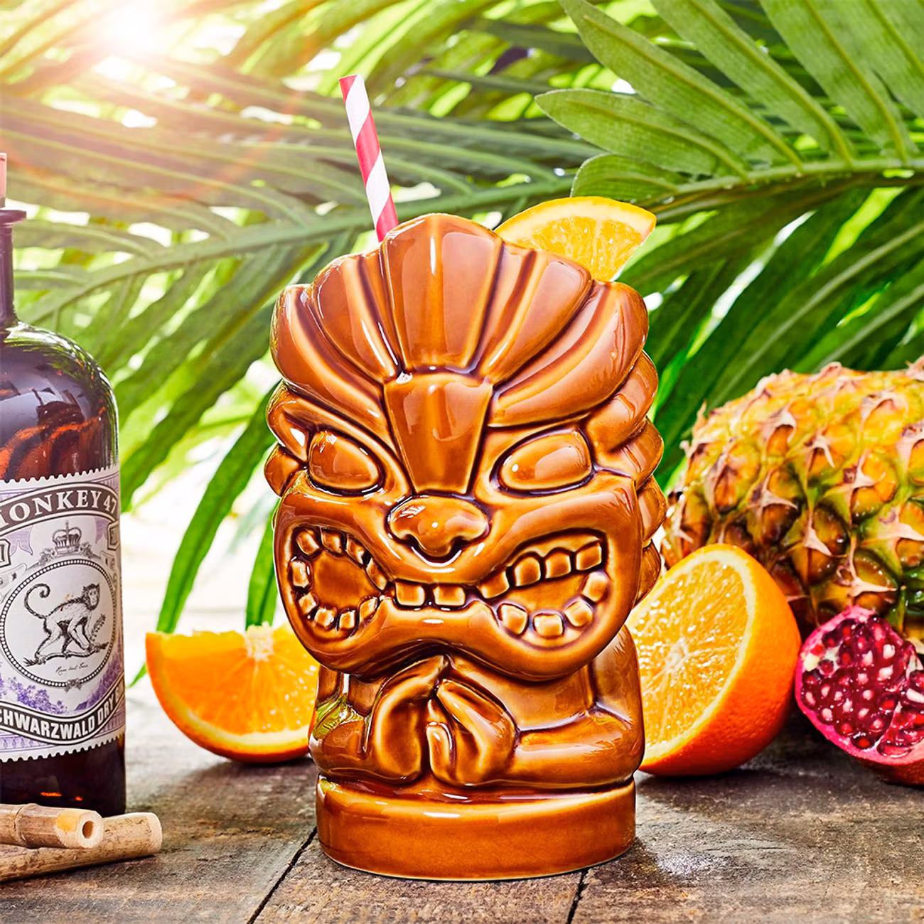 Tiki Drinkmugg Figur