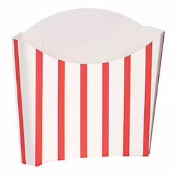 Snacksbägare Röd/Vita Randiga