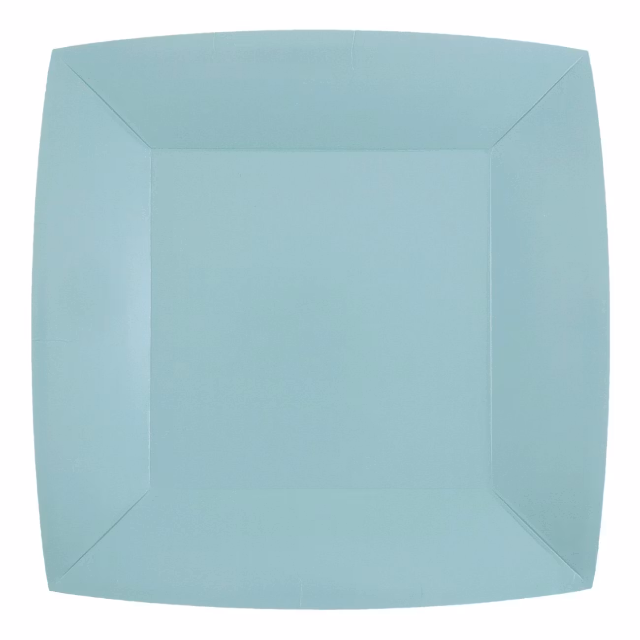 Papperstallrikar Kvadrat Ljusblå