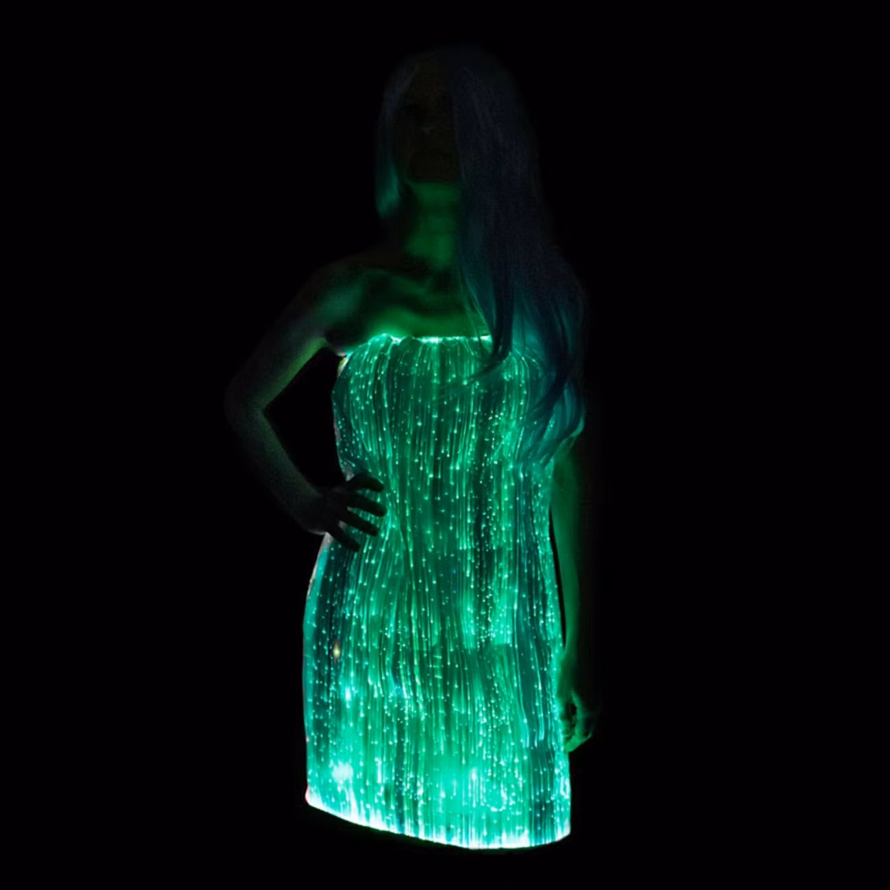 Fiberoptisk LED Klänning