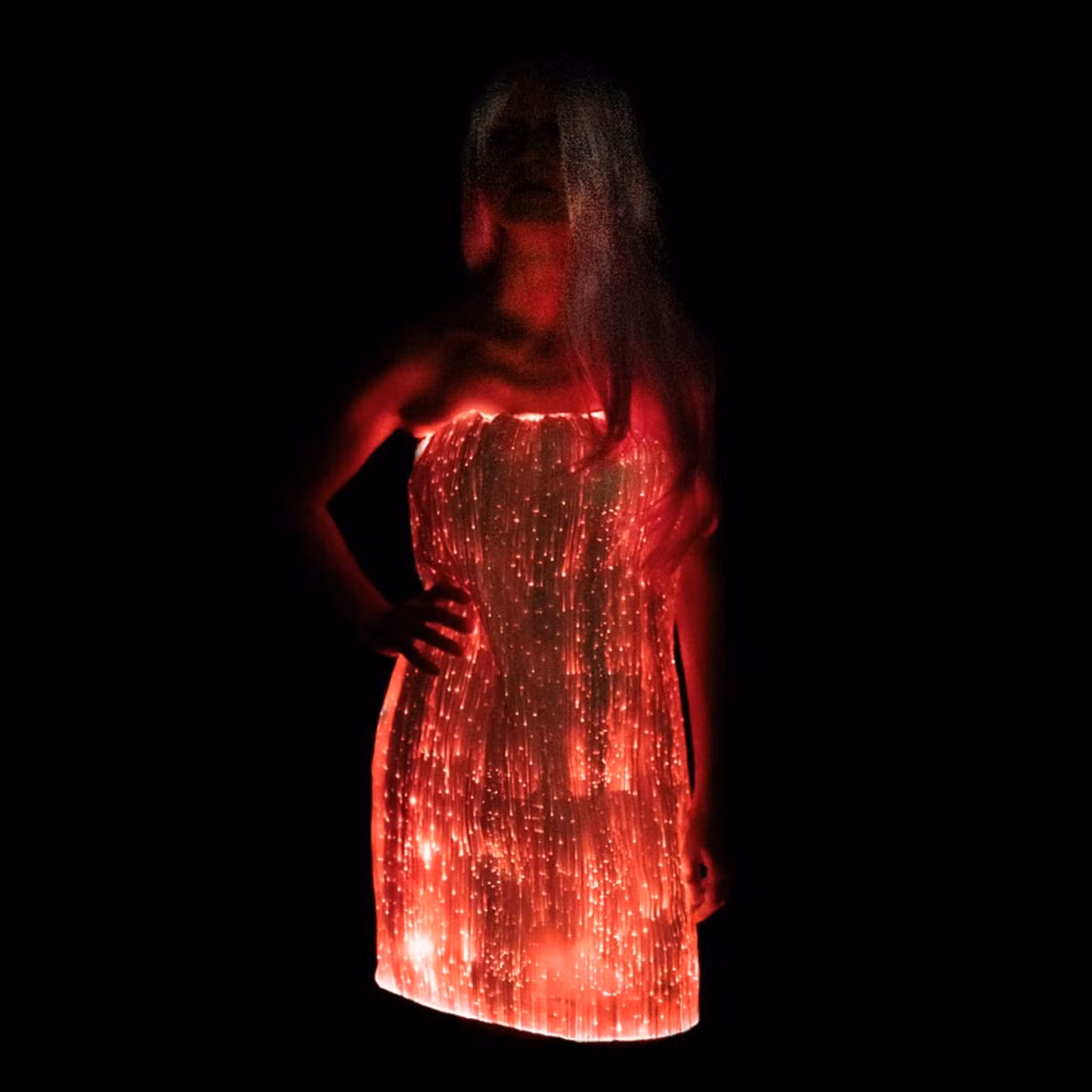 Fiberoptisk LED Klänning