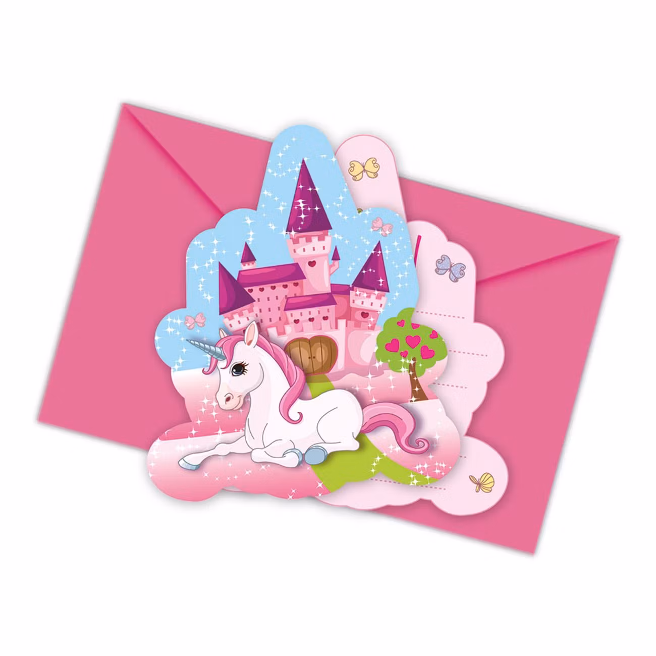 Inbjudningskort Unicorn