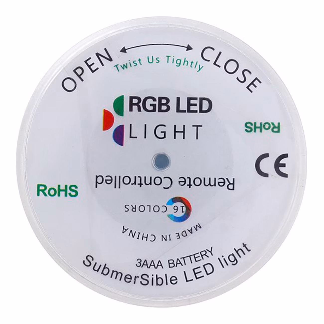 Undervattenslampa med Fjärrkontroll RGB