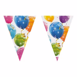 Flaggirlang Ballonger Flerfärgad