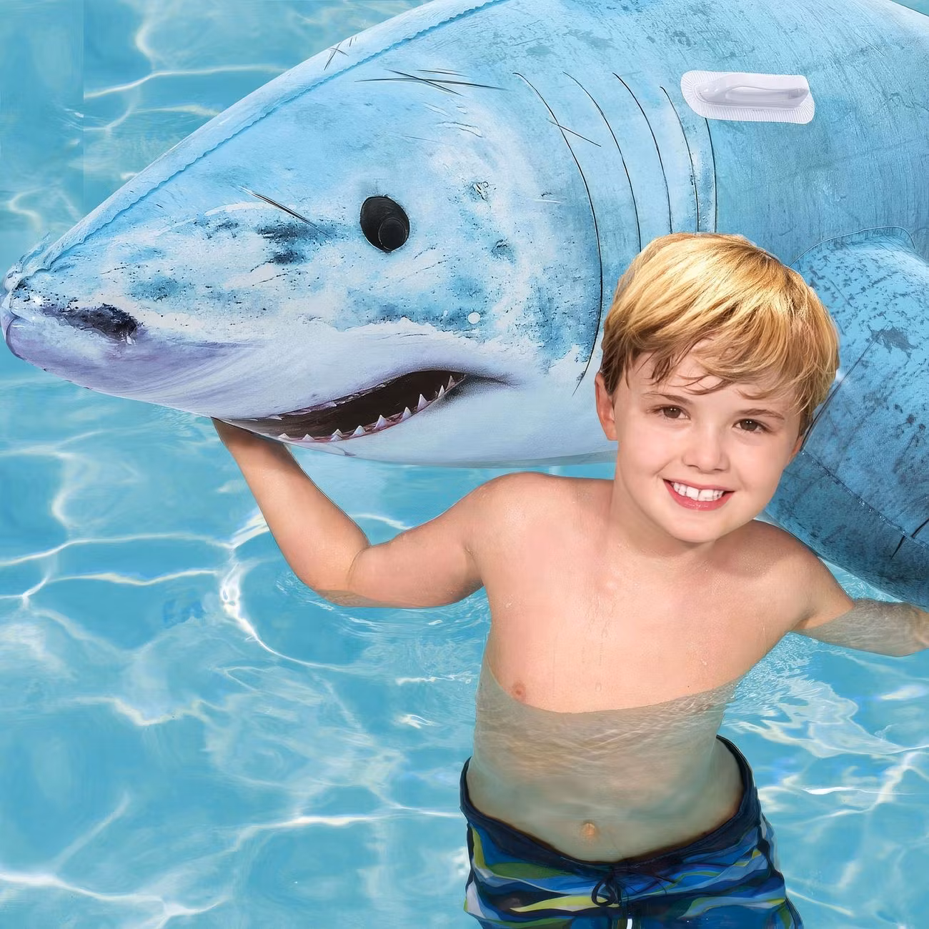 Badmadrass Uppblåsbar Haj