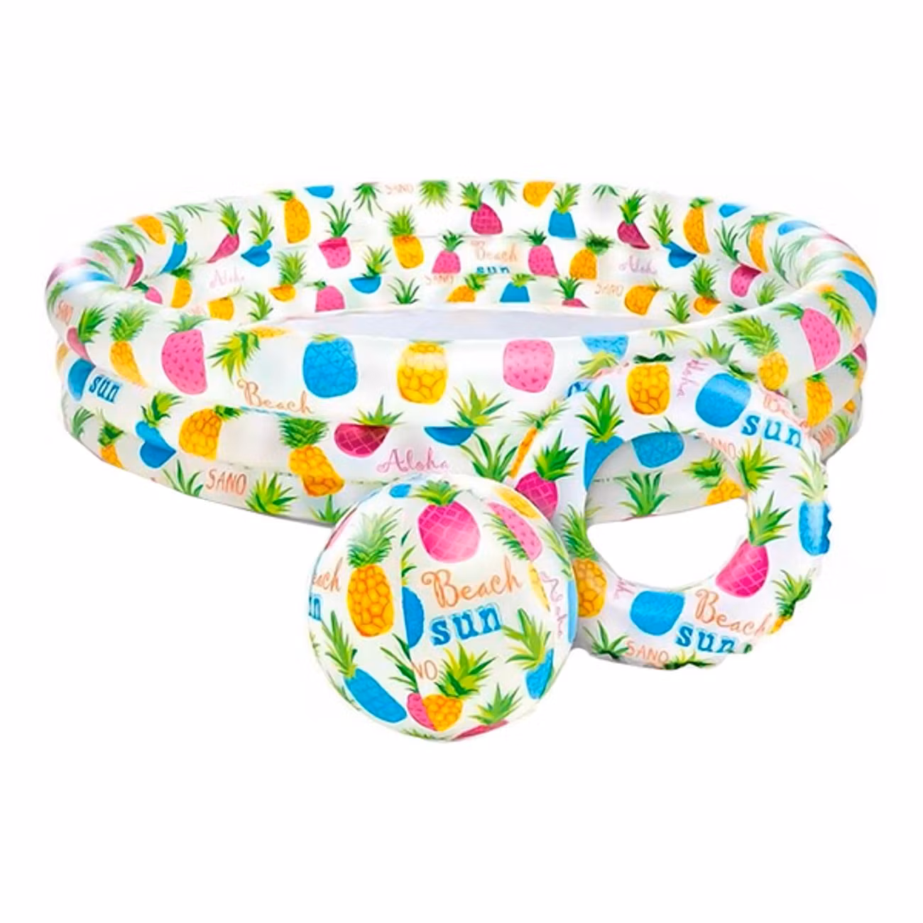 Uppblåsbar Barnpool med Badleksaker Set