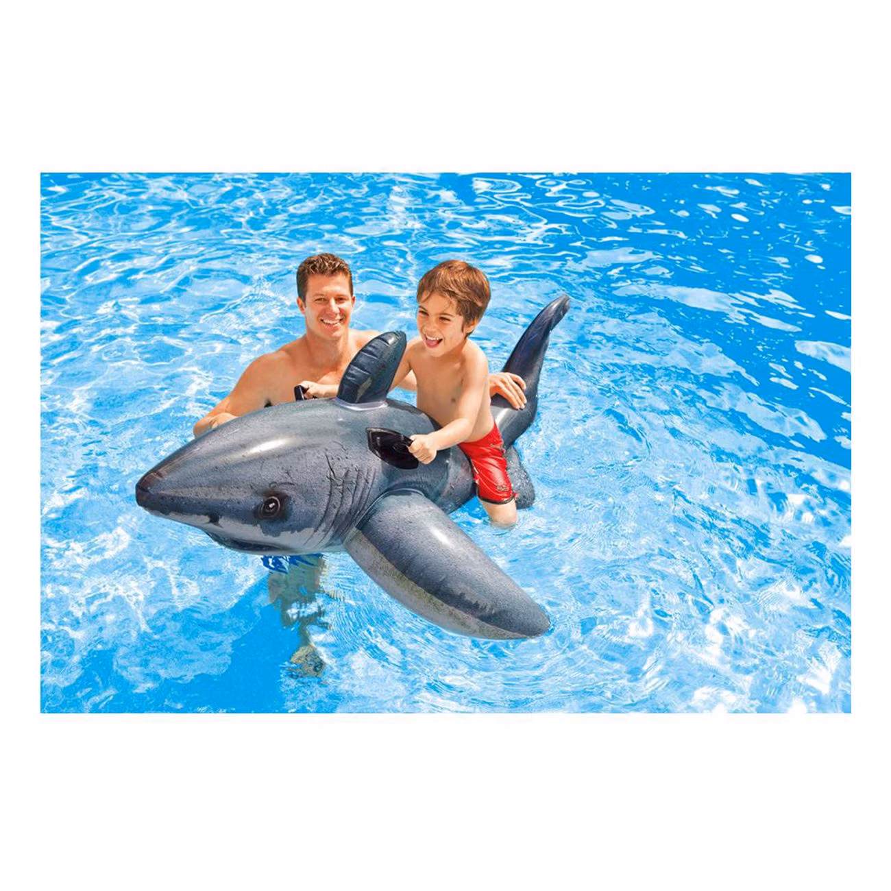 Uppblåsbar Vithaj Badmadrass