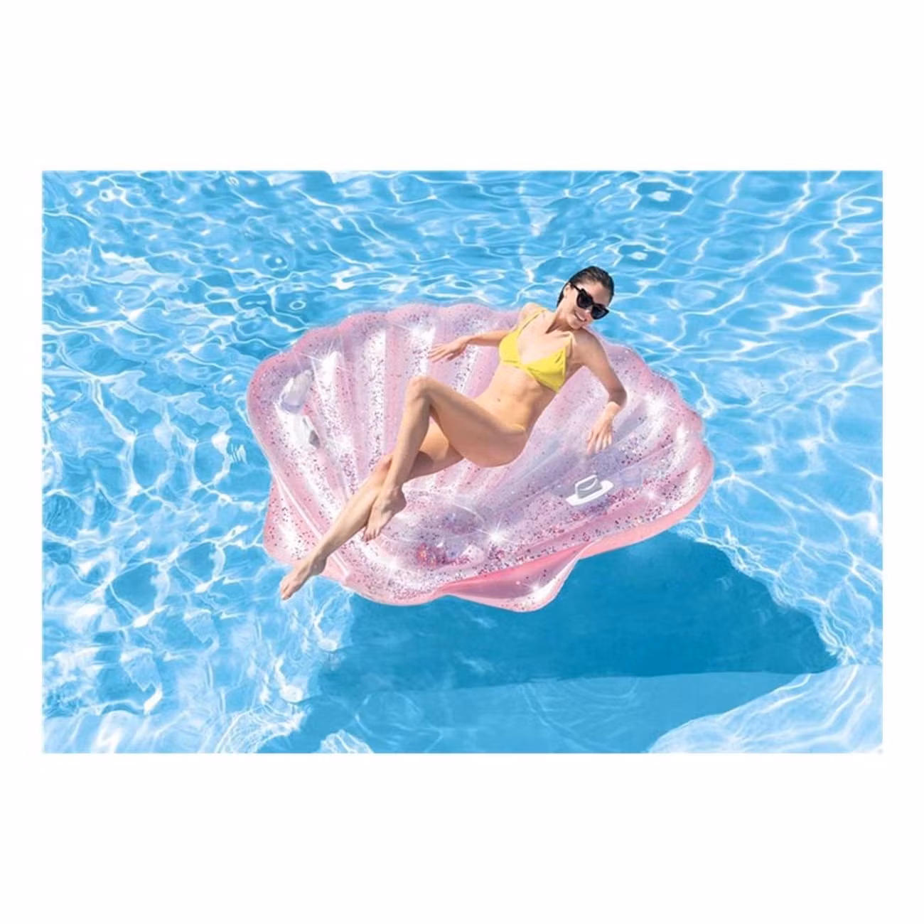 Intex Uppblåsbar Badmadrass Snäckskal