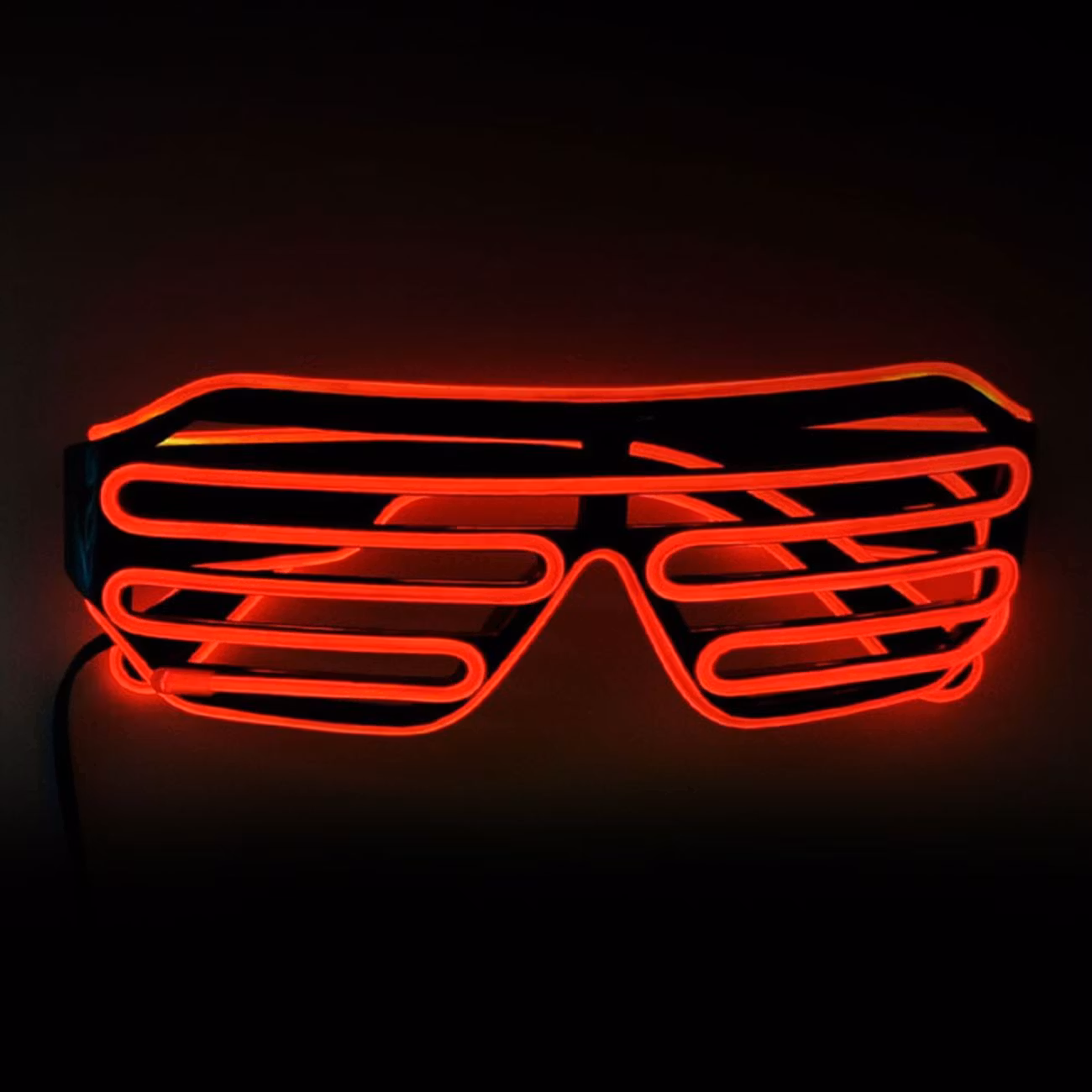 El Wire LED Glasögon Shutter