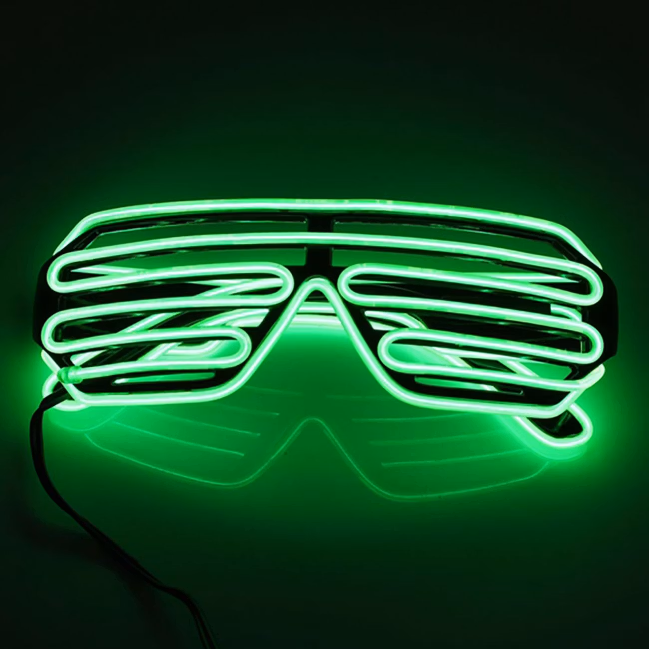 El Wire LED Glasögon Shutter