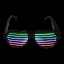 Ljudaktiverade Blinkande Shutter Shades