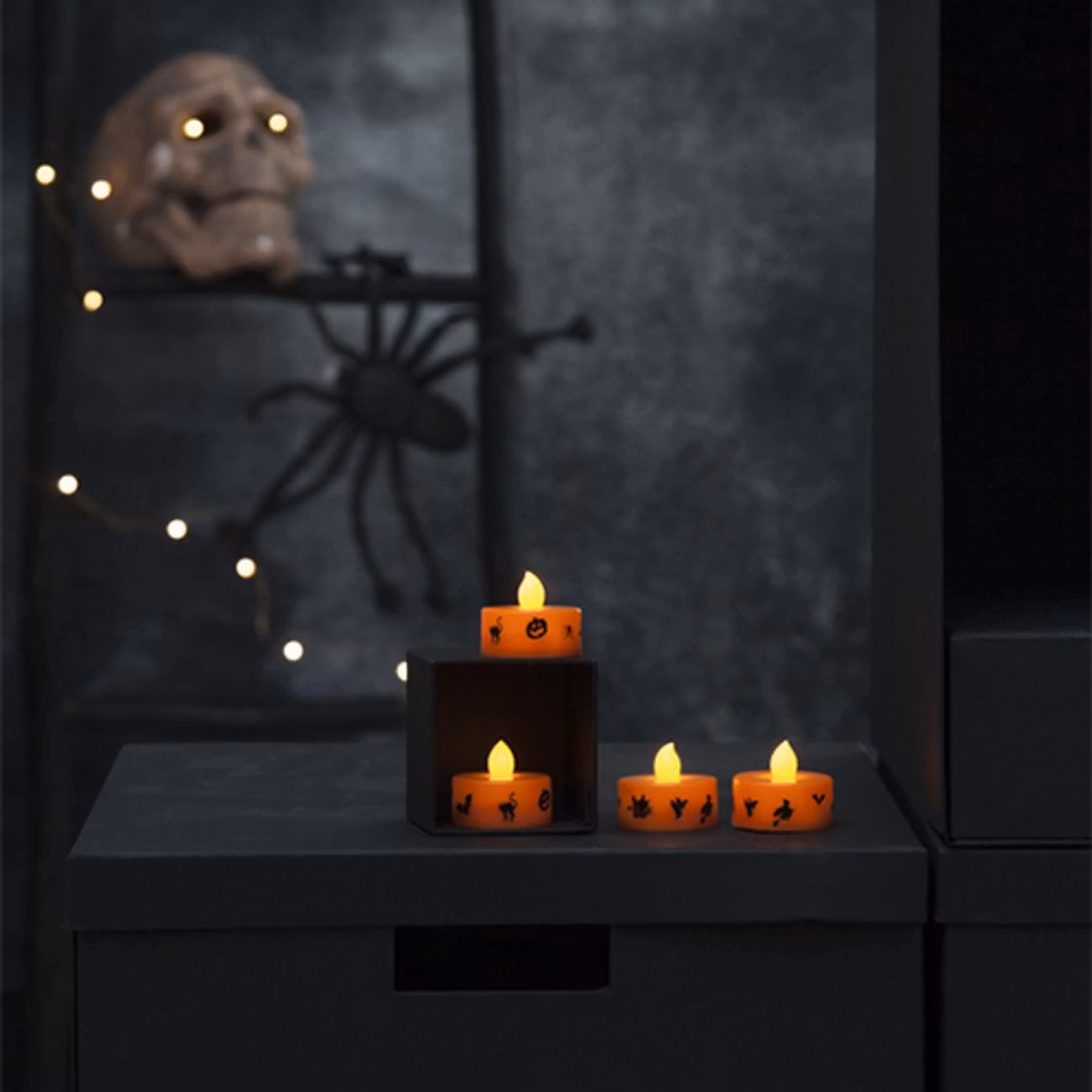 Batteridrivna Värmeljus Halloween LED