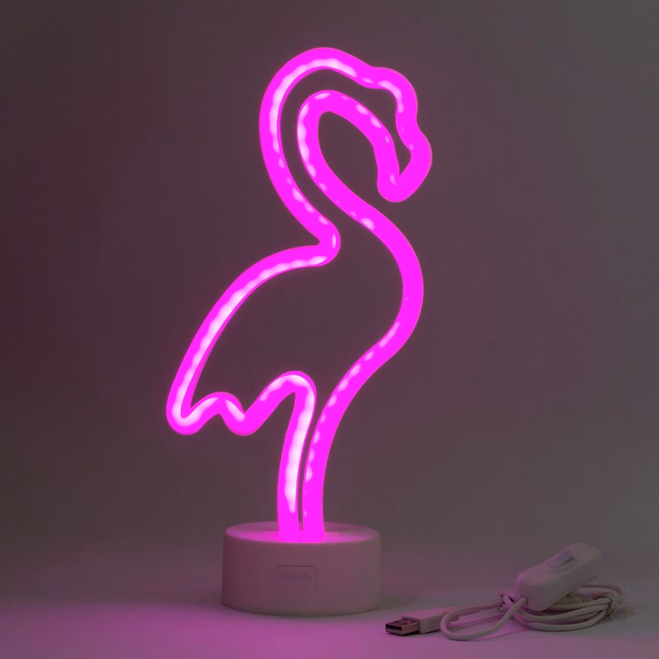 LED-Lampa Flamingo med Neon-effekt