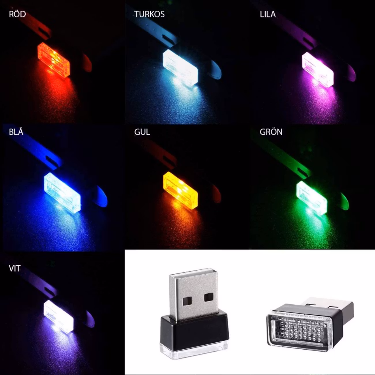 Mini USB LED-Lampa