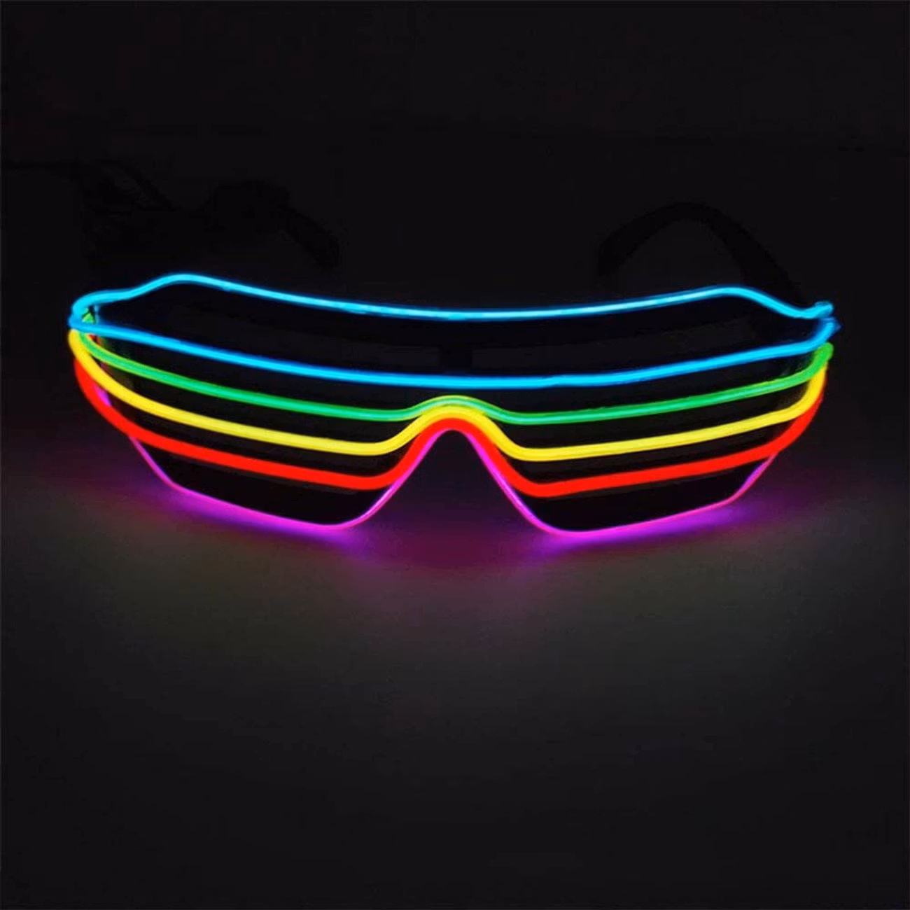 El Wire LED Shutter Shades