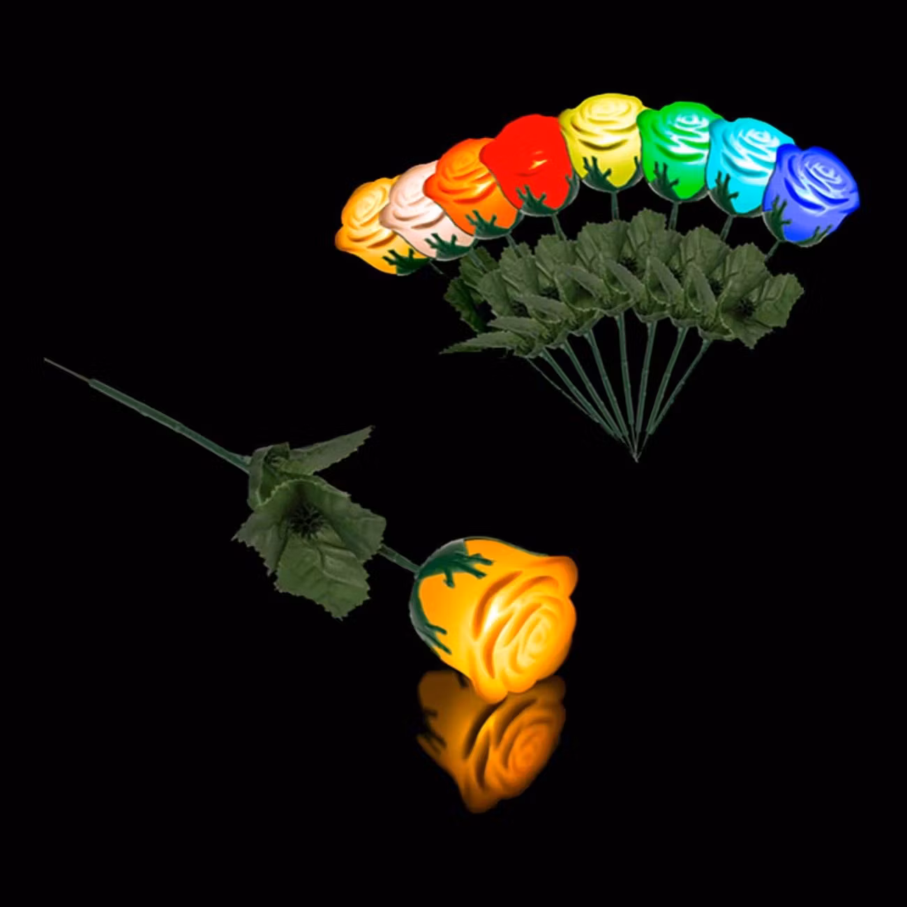 Färgskiftande LED Ros