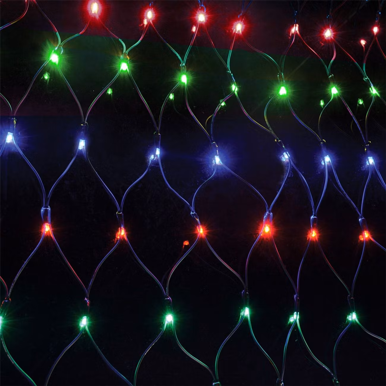 LED Ljusnät Flerfärgad