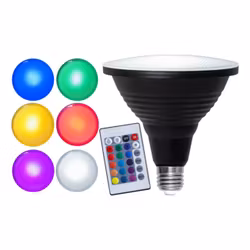 E27 Utomhuslampa med Fjärrkontroll