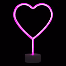 LED-Lampa Hjärta med Neon-effekt