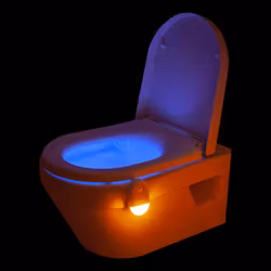 Toalettlampa med Rörelsesensor