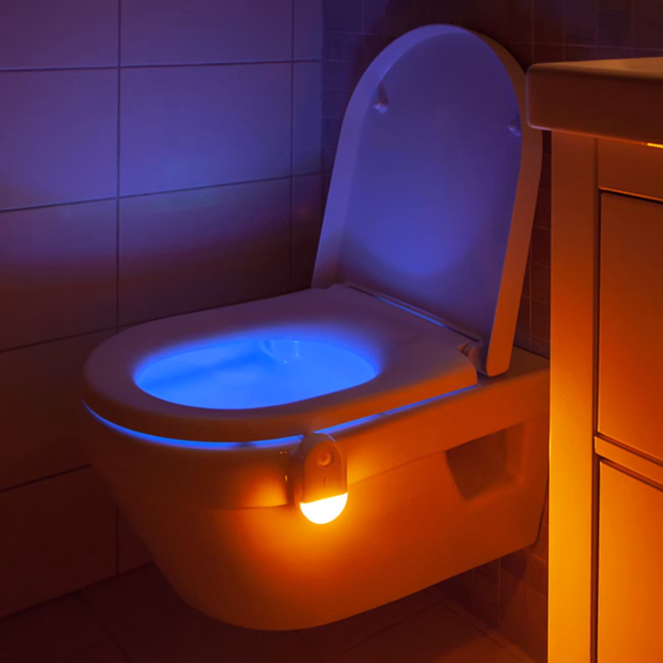 Toalettlampa med Rörelsesensor