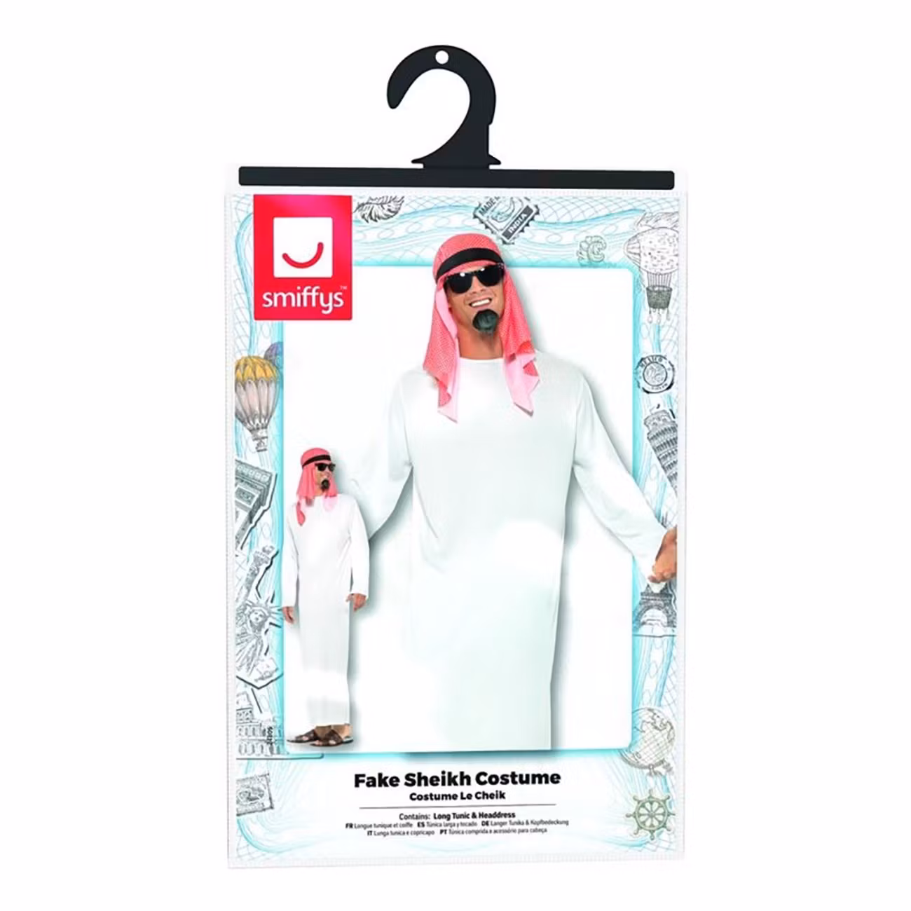 Traditionell Shejk Maskeraddräkt