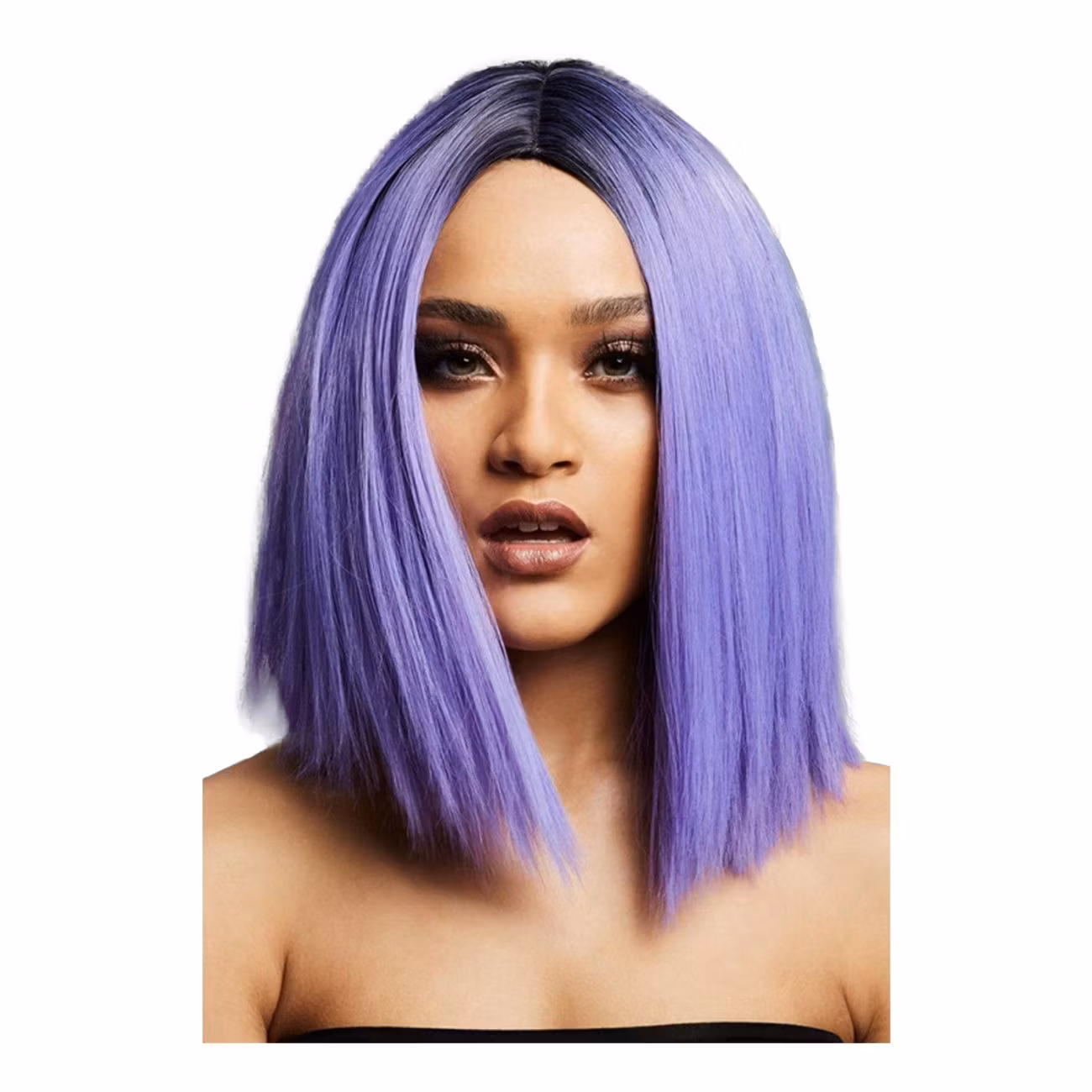 Kylie Ljuslila Tvåtonad Peruk