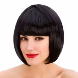 Kort Svart Peruk