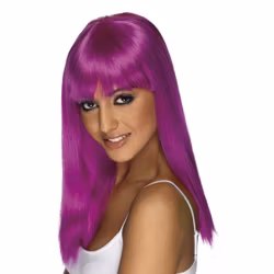Glamourama Neonmagenta Peruk