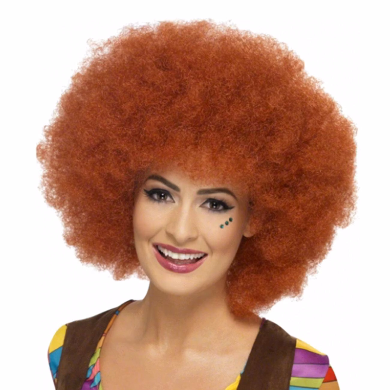 60-tals Rödbrun Afroperuk