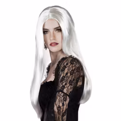 Häxa Vit Peruk